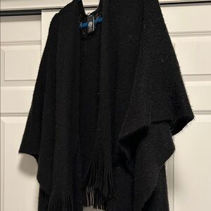 Vince Camuto Black Knit Poncho